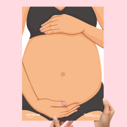WABBYFUN Belly Painting oefenbord - A3 formaat